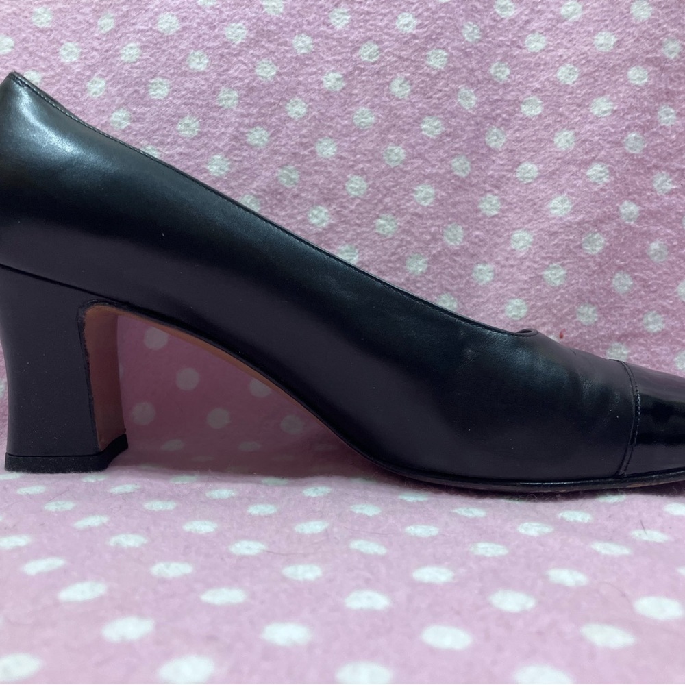 Vtg Salvatore Ferragamo Leather Pumps Made in Italy 8 1/2